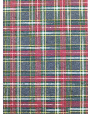 Tessuto Tartan scozzese al metro altezza 330cm Grigio