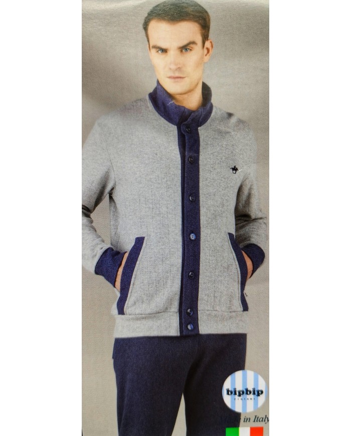 Giacca da camera uomo Bip Bip con bottoni e tasche 6797