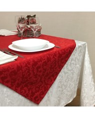 Tessuto RASO JACQUARD Rosso altezza 335