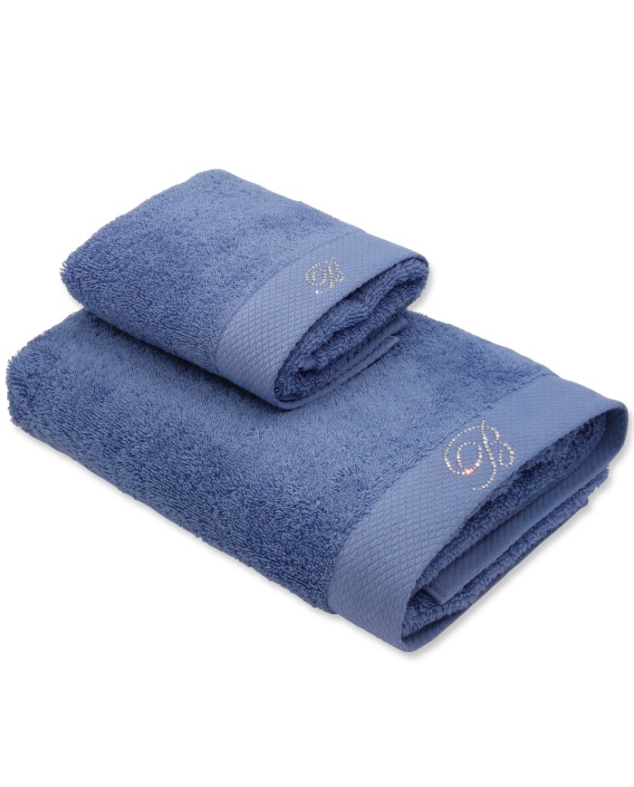 Set asciugamano spugna viso + ospite Benessere Blumarine