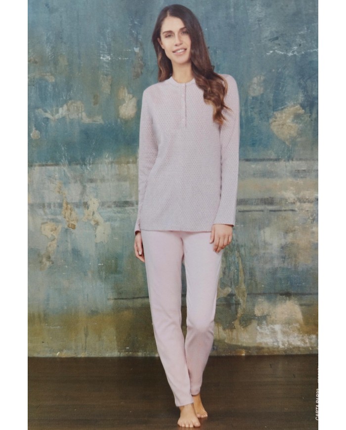Pigiama Donna caldo cotone Linclalor art 2852
