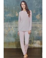 Pigiama Donna caldo cotone Linclalor art 2852