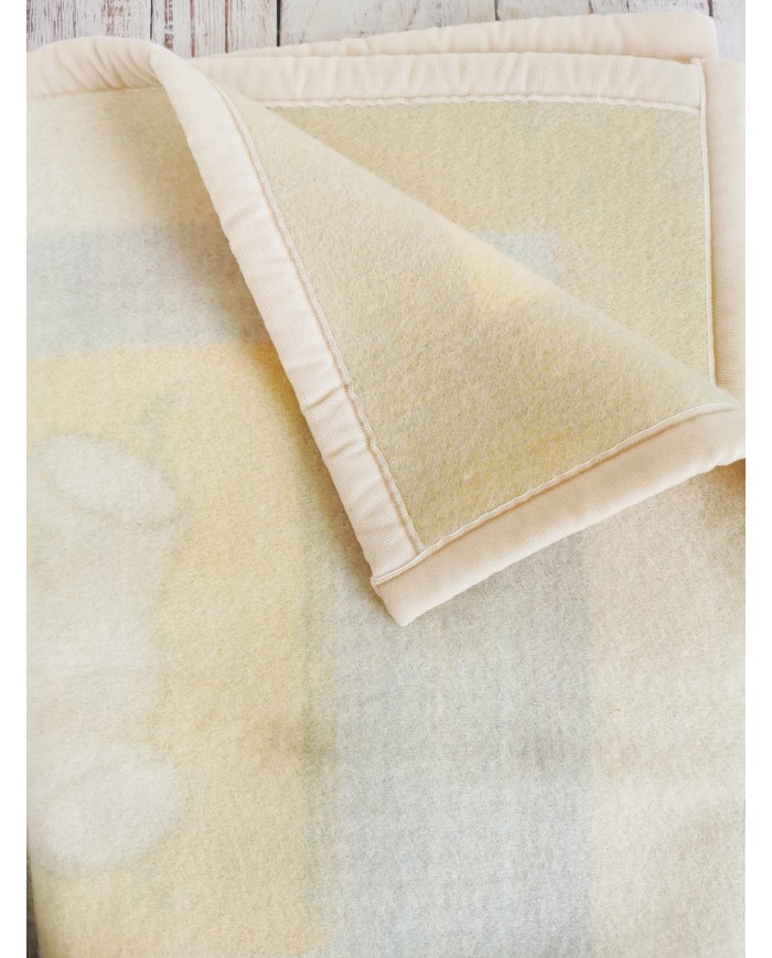 Coperta in lana per culla Happidea Ermellino