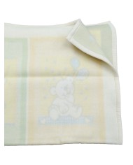 Coperta in lana per culla Happidea Ermellino