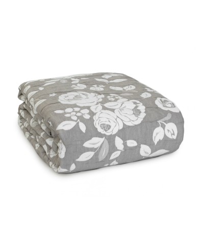 Copriletto trapuntato jacquard Bouquet Matrimoniale due piazze