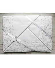 Completo lenzuola matrimoniali in puro cotone Maestri Cotonieri primavera bocciolo