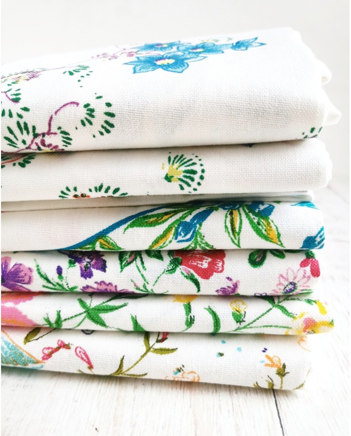 Set di 6 strofinacci Cervinio in puro cotone makò 60x90