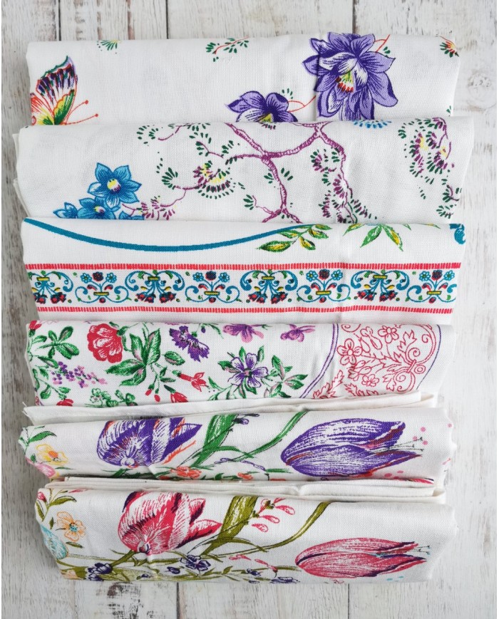 Set di 6 strofinacci Cervinio in puro cotone makò 60x90