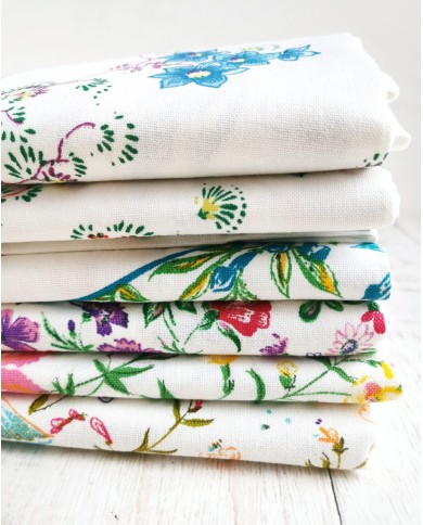 Set di 6 strofinacci Cervinio in puro cotone makò 60x90