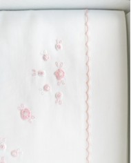 Completo lenzuola culla passeggino ricamato a mano Elite pour le Bebè 45172