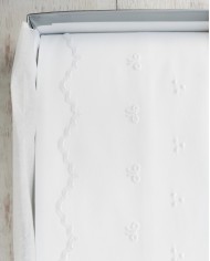 Completo lenzuola culla lettino ricamato a mano Elite pour le Bebè