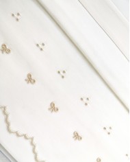 Completo lenzuola culla lettino ricamato a mano Elite pour le Bebè