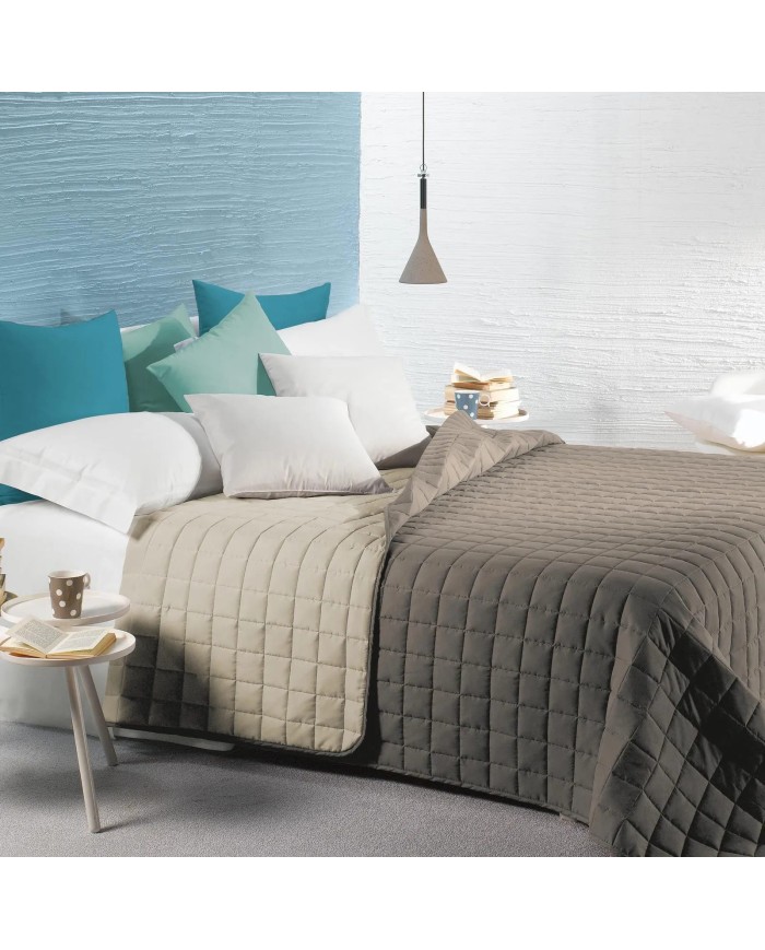 Copriletto trapuntato matrimoniale Caleffi Modern doubleface