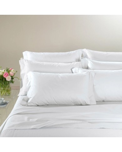 Completo lenzuola matrimoniale in percalle di cotone Caleffi