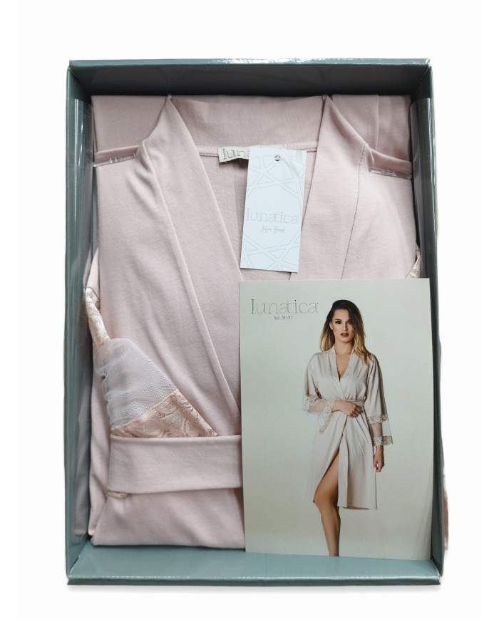 Vestaglia Kimono Manica 3/4 in cotone Lunatica 31121