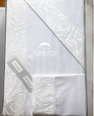 Coordinato Copriletto e Completo lenzuola in puro cotone By Carezze art Raquel