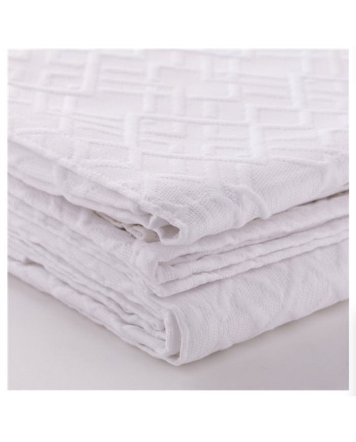 Copriletto letto singolo matelassè modello Eliana