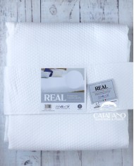 Copriletto matelessè letto singolo in tinta unita Real