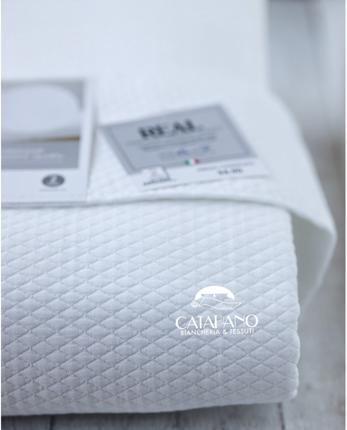 Copriletto matelessè letto singolo in tinta unita Real