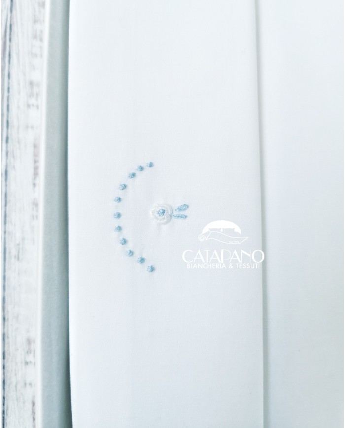 Completo lenzuola culla lettino ricamato a mano Elite pour le Bebè 85346