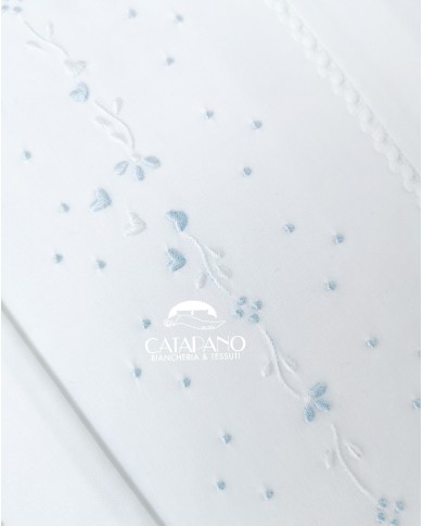 Completo lenzuola culla lettino ricamato a mano Elite pour le Bebè 85348