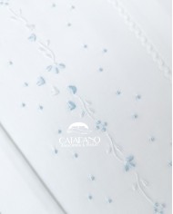 Completo lenzuola culla lettino ricamato a mano Elite pour le Bebè 85348