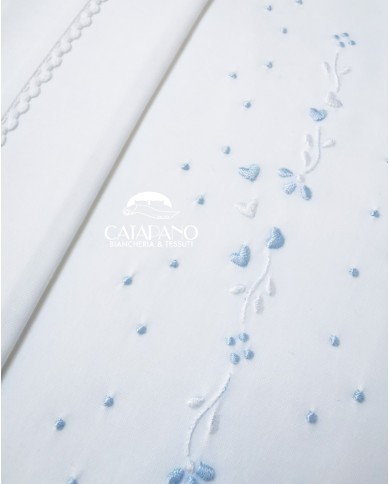 Completo lenzuola culla lettino ricamato a mano Elite pour le Bebè 85348