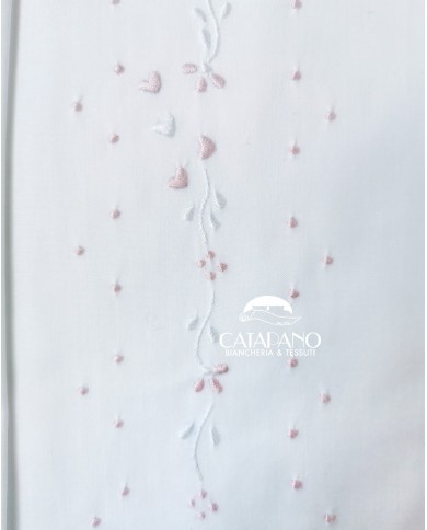 Completo lenzuola culla passeggino ricamato a mano Elite pour le Bebè 45348