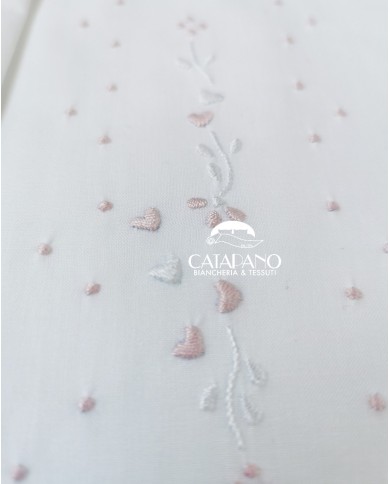 Completo lenzuola culla passeggino ricamato a mano Elite pour le Bebè 45348