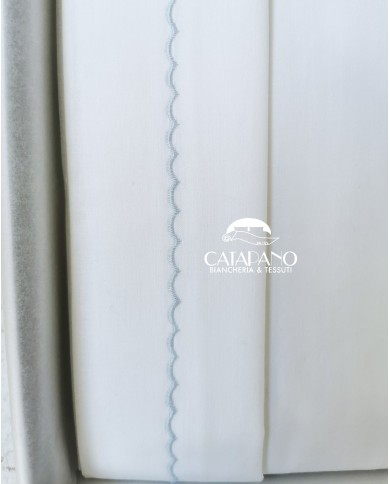 Completo lenzuola culla passeggino ricamato a mano Elite pour le Bebè 45243