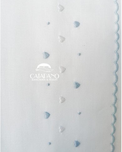 Completo lenzuola culla passeggino ricamato a mano Elite pour le Bebè 45243