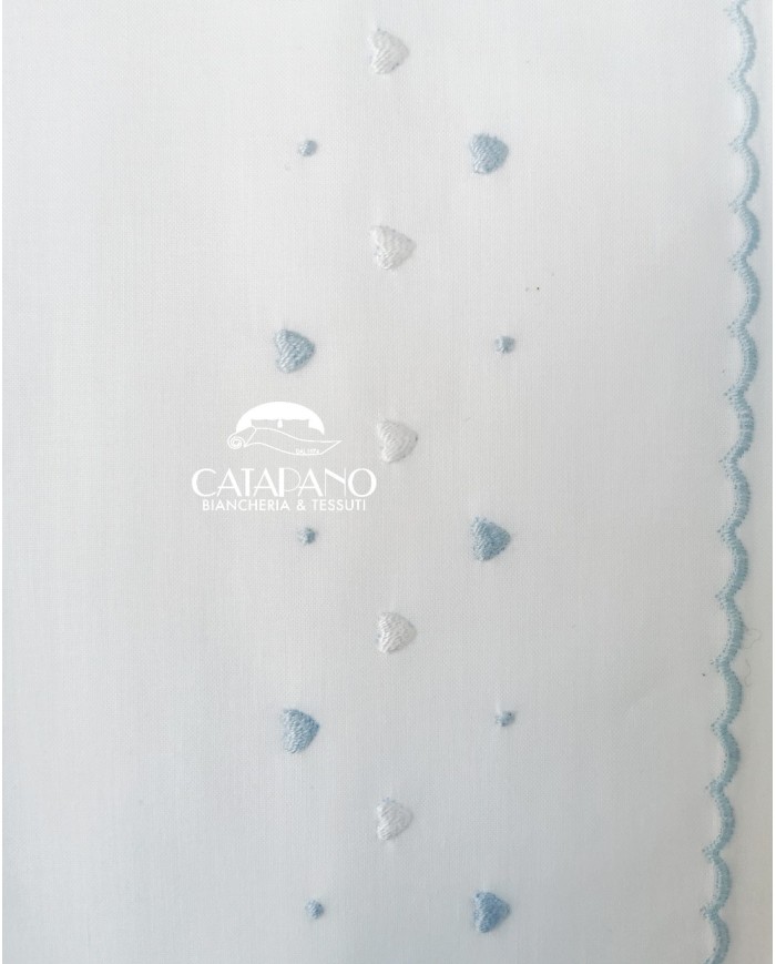 Completo lenzuola culla passeggino ricamato a mano Elite pour le Bebè 45243