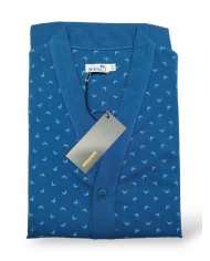 Pigiama Uomo estivo cardigan manica lunga Ferrucci mod. Brema